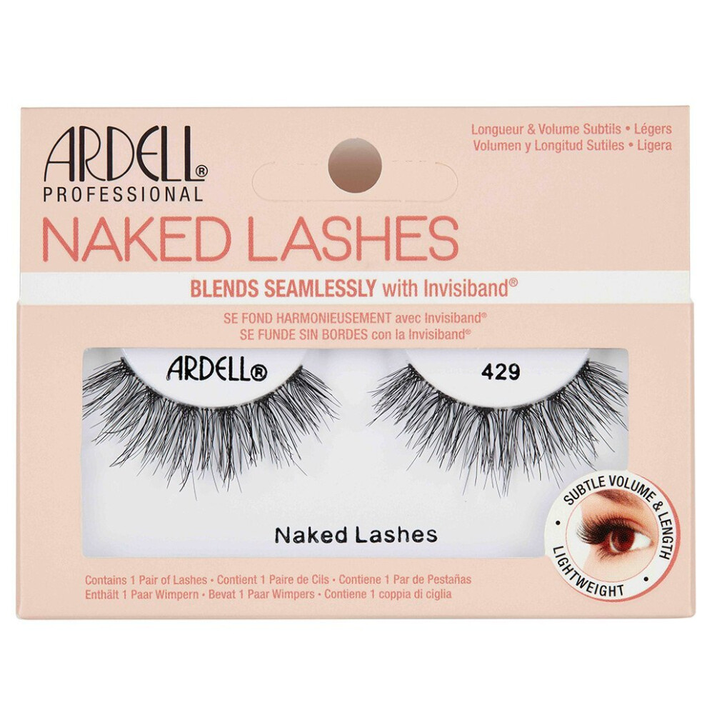 Ardell Naked Lashes No 429 with Smokey Eye Effect - Invisible Band - Reusable