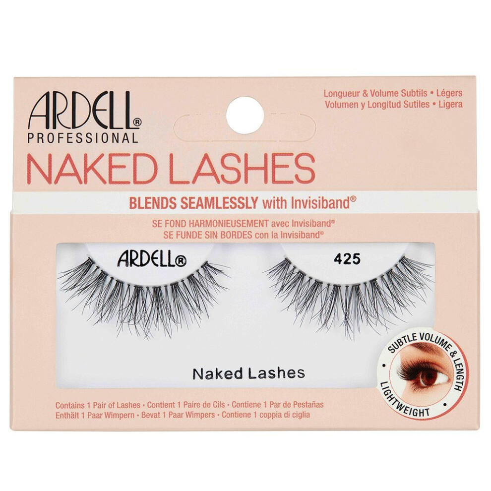 Ardell Naked Lashes No 425 - Cruelty Free and Reusable - Invisible Band