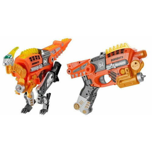 Velociraptor Dinobots Dino Dinosaur Robot Transformer Blaster Foam Gun