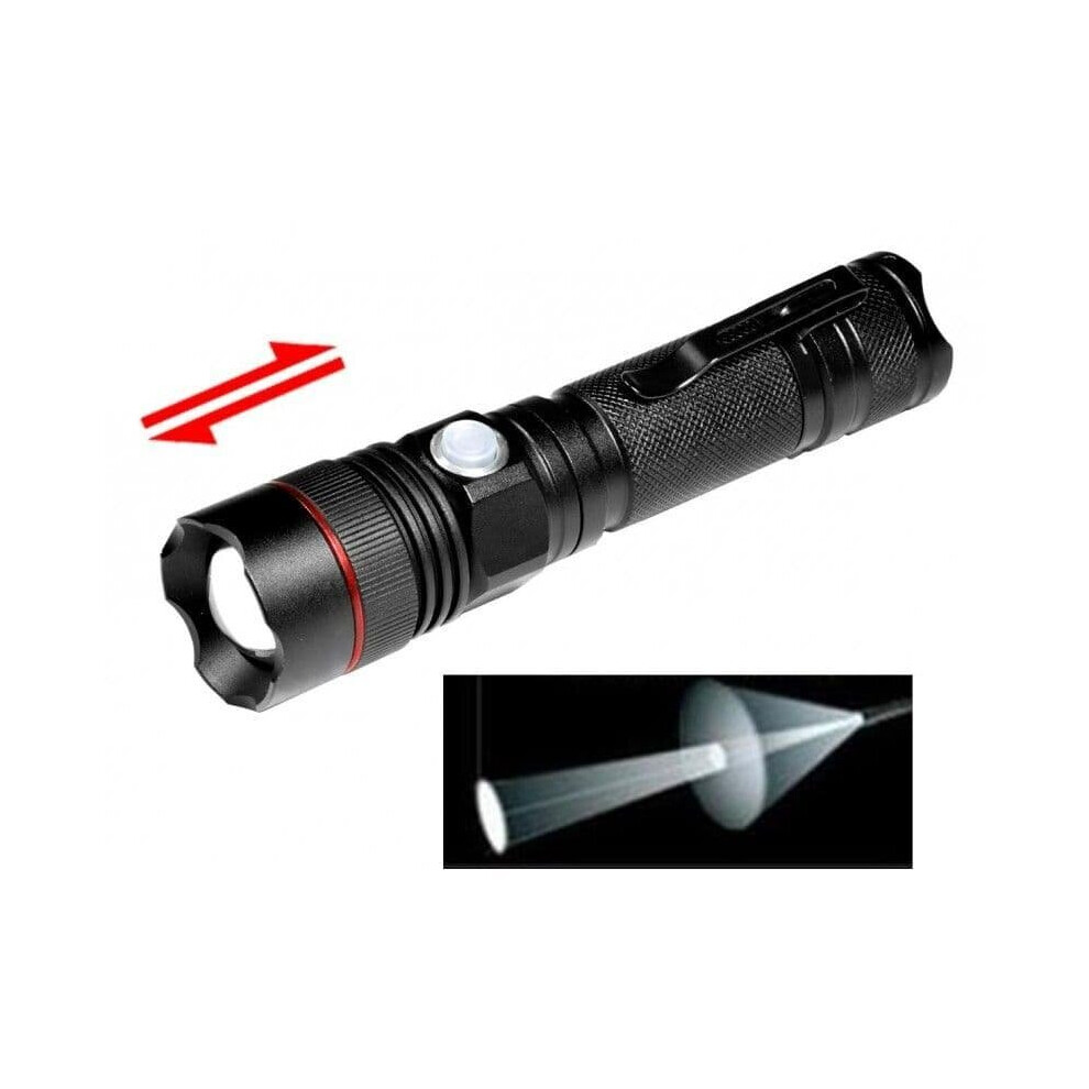 Clulite - Cluson Engineering Clulite Ab200 Adjust-A-Beam Led Torch 300M Beam 500 Lumens Spot-Flood Beam