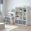 Ikea KALLAX Shelving unit, white 12 Cube Bookcase Storage  112x147 cm 2