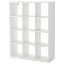 Ikea KALLAX Shelving unit, white 12 Cube Bookcase Storage  112x147 cm
