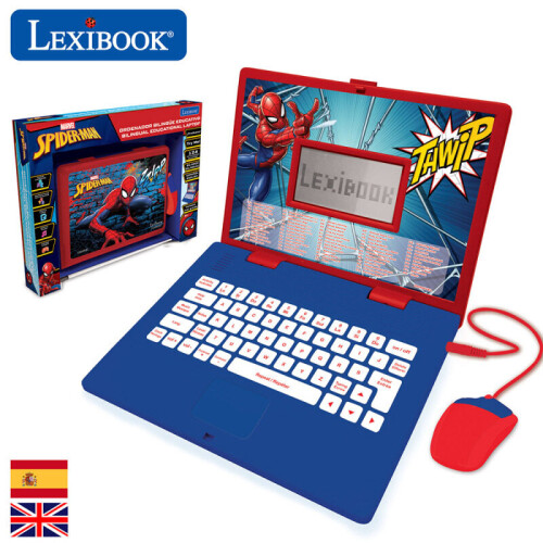 LEXIBOOK JC598SPi2 Spiderman Educational and Bilingual Laptop 1