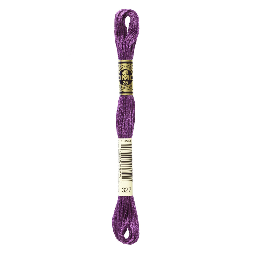 DMC Mouline floss/skein for sewing/embroidery - 8 metres - 327 - Violet, Dark Dark