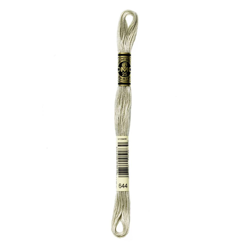 DMC Mouline floss/skein for sewing/embroidery - 8 metres - 644 - Beige Gray, Medium