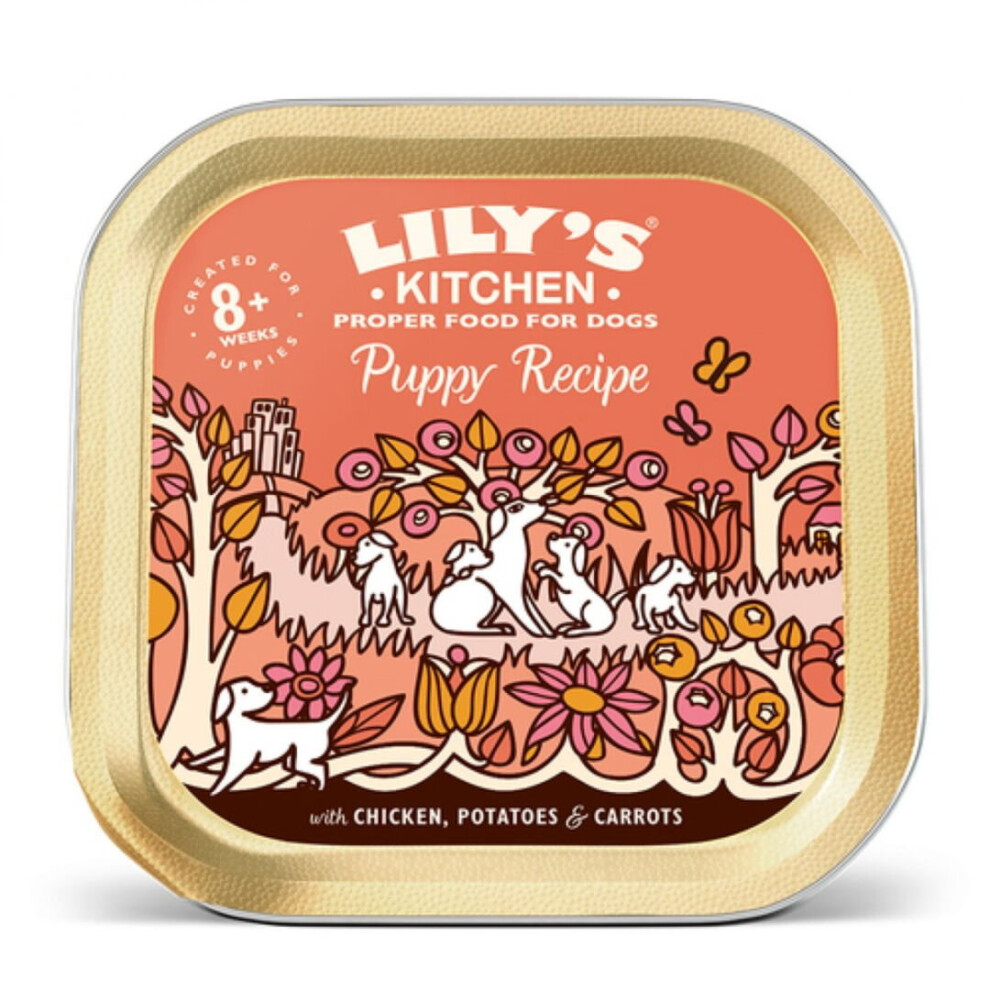 Lily's Kitchen Wet Dog Tray Puppy Recipe Chicken 150G (Pack Of 10)