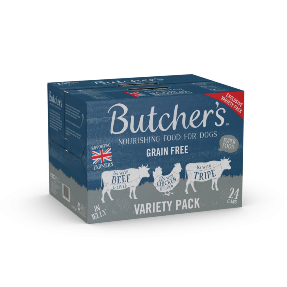 Butcher's Recipes in Jelly Dog Food Tins Variety Pack 24x400g - Image 11