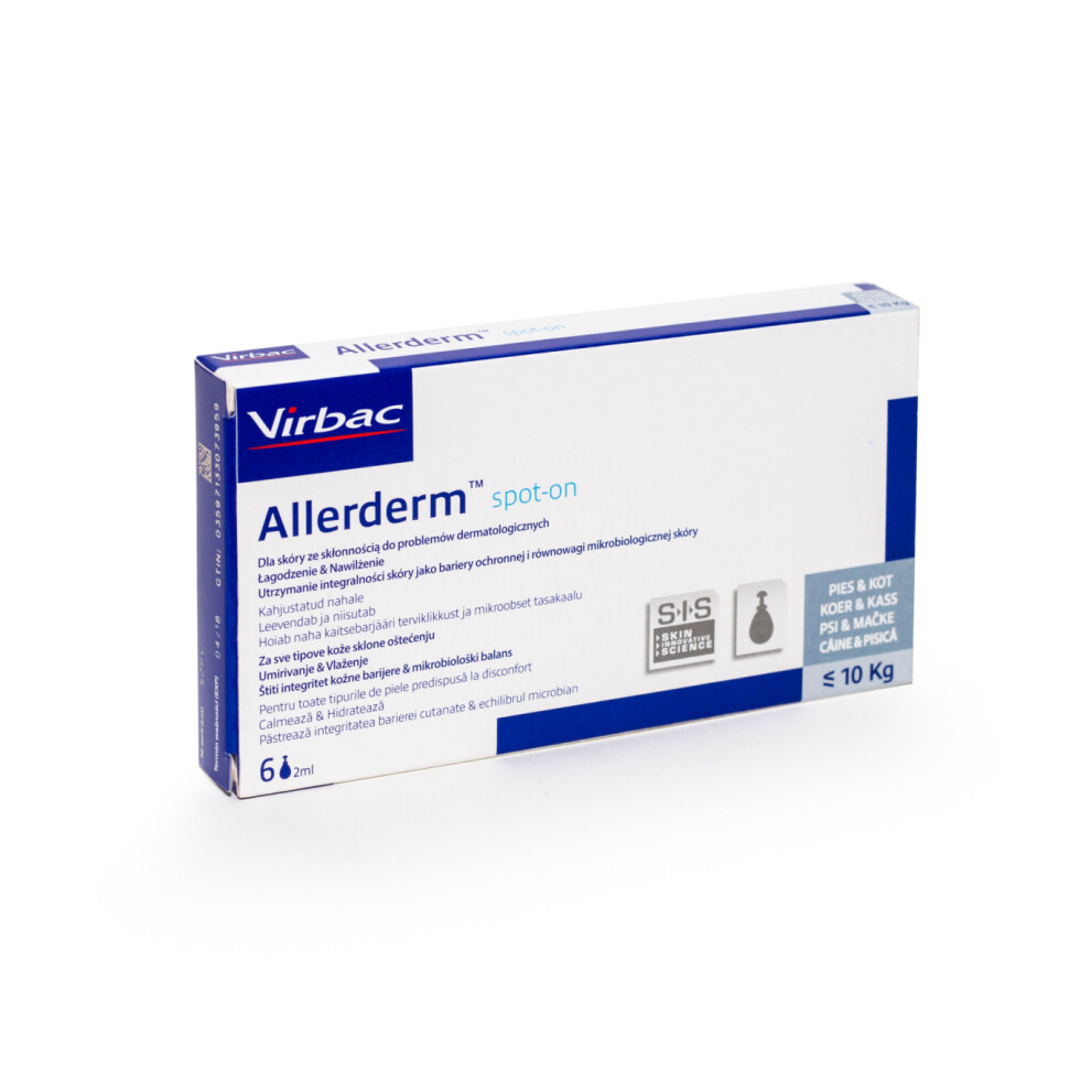 Virbac Allerderm Spot On (Dog & Cat <10Kg) 6 X 2Ml