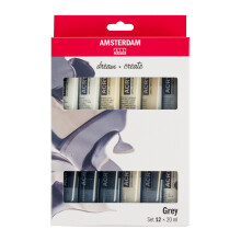 Amsterdam Standard Series Acrylics Grey Set 12 20 ml