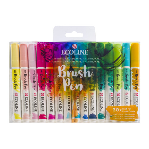 Ecoline Brush Pen Set of 30 - Additional