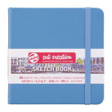 Caderno de Desenho 12 X 12 Cm 80 Folhas 140G Azul Royal Talens