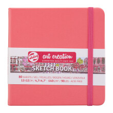 Cuaderno de bocetos 12x12 cm - 80 hojas - 140g - coral - Royal Talens