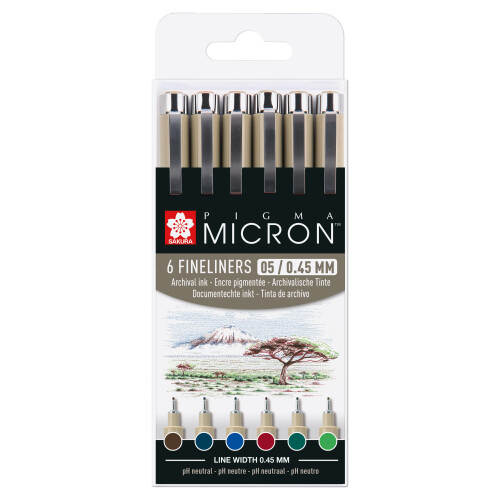 Pigma Micron 05 Erde Box 6