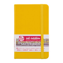 Cuaderno de bocetos 9x14 cm - 80 hojas - 140G - amarillo - Royal Talens