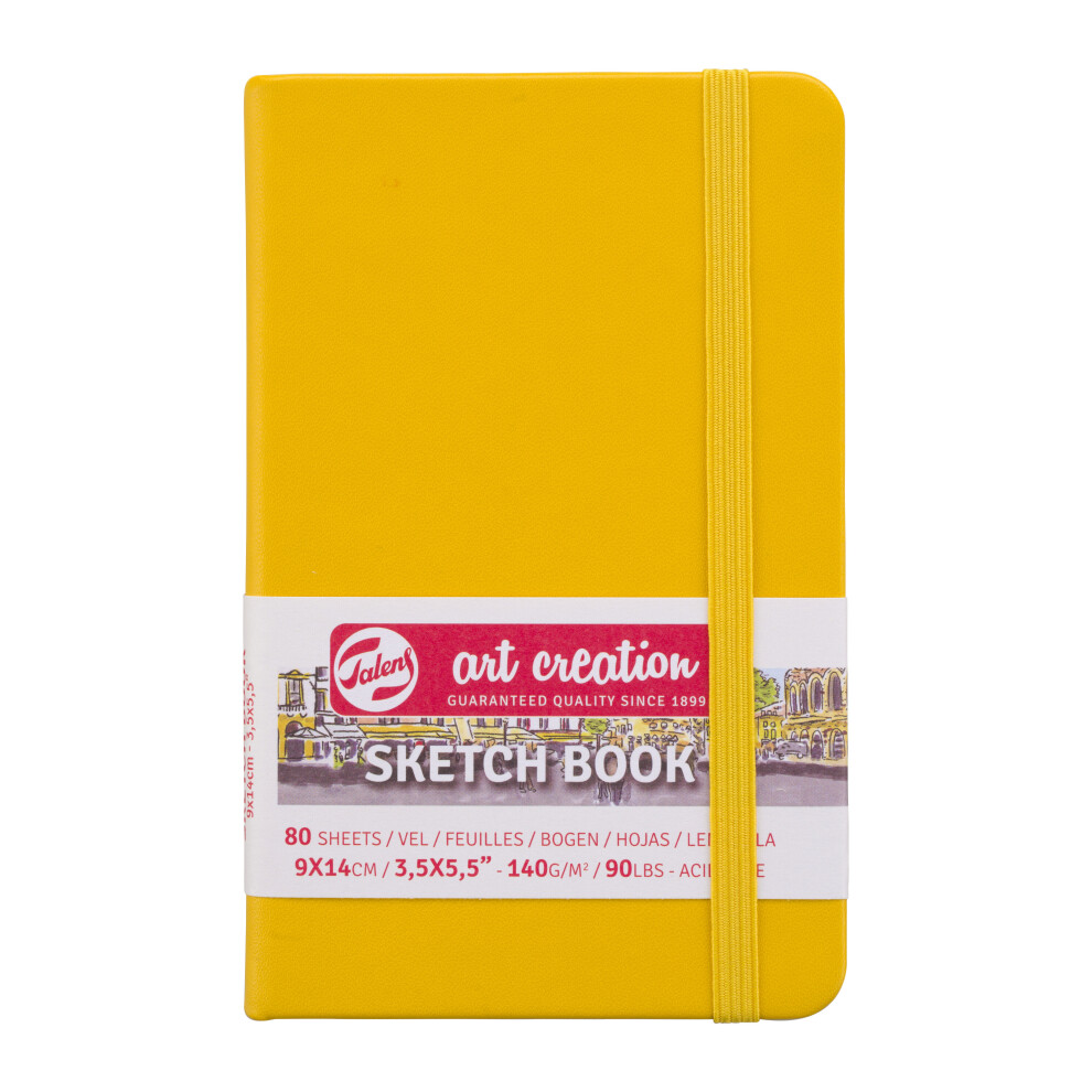 Talens Art Creation Sketchbook Golden Yellow 9 x 14 cm, 140 g, 80 pages