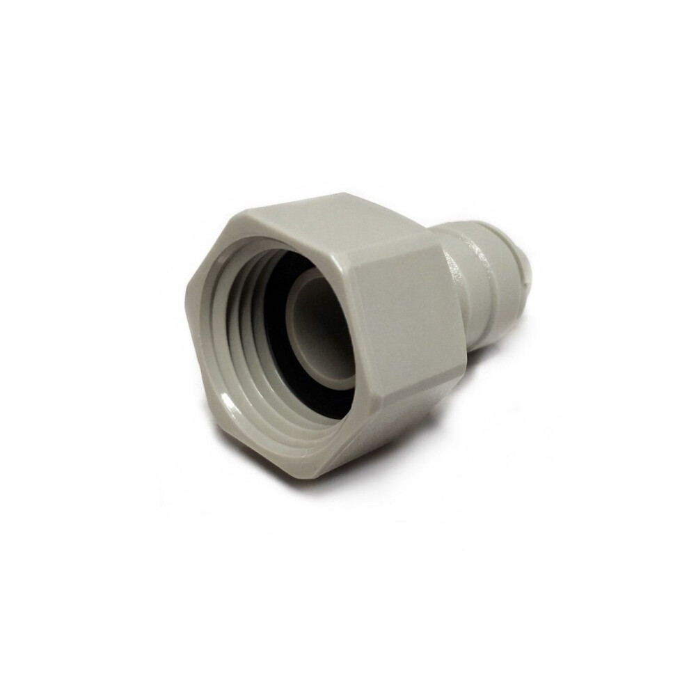 Dmfit Female Bsp Tap To Push Fit Adapter 1/2" Bsp X 1/4" Push Fit Afab0407c