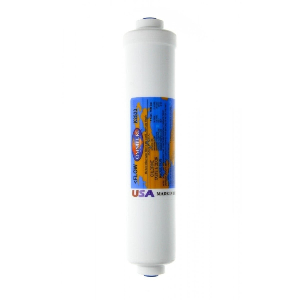 Omnipure K2533jj Genuine 1/4" Push Fit Fridge Water Filter