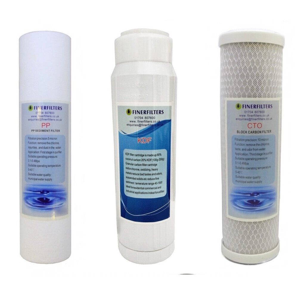 3 Stage 10" HMA Heavy Metal Reduction System Replacement Water Filters