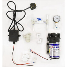 Finerfilters / E-Chen 75GPD Booster Pump Upgrade Kit  Includes Diaphragm Booster Pump, Pressure Gauge and Pressure Switch