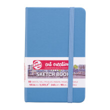 Cuaderno de bocetos 9x14 cm - 80 hojas - 140G - azul - Royal Talens