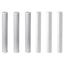 Finerfilters 20" Replacement Pre Filter set Sediment Carbon Pole Fed Window Cleaning RO 6 pack