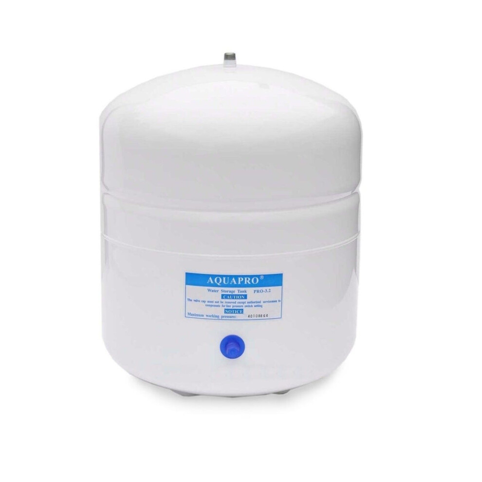 Finerfilters Stainless Steel Reverse Osmosis 6.5 Litre / 3.2 Gal Pressurised Storage Tank