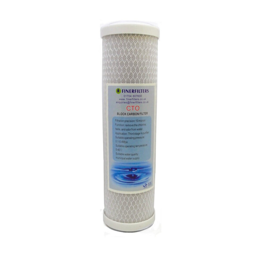Carbon Block Water Filter Â 10" x 2.5" -  5 Micron Â For Drinking Water Systems