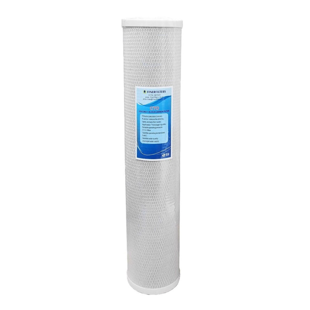 Jumbo Carbon Block Water Filter  20" x 4.5" -  5 Micron  For Drinking Water Systems