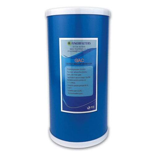 Jumbo GAC Water Filter  10" x 4.5"  Granular Activated Carbon Filter For Drinking Water Systems