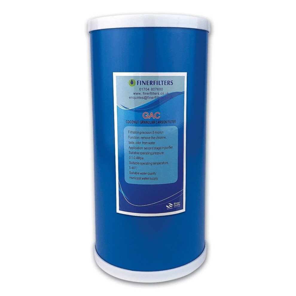 Jumbo GAC Water Filter  10" x 4.5"  Granular Activated Carbon Filter For Drinking Water Systems