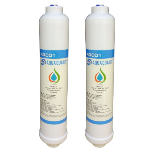 Aqua Quality Under Sink Replacement Water Filters (2 Pack)