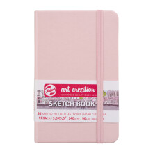 Cuaderno de bocetos 9x14 cm - 80 hojas - 140G - rosa - Royal Talens
