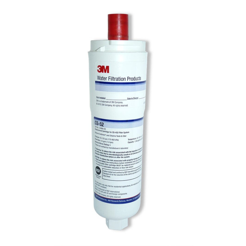 3M CS-52 Water Filter Cartridge for Abode Aquifier Safelock AT2002