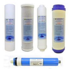 Finerfilters 5 Stage Domestic Reverse Osmosis, Replacement Filter Pack 50GPD Membrane