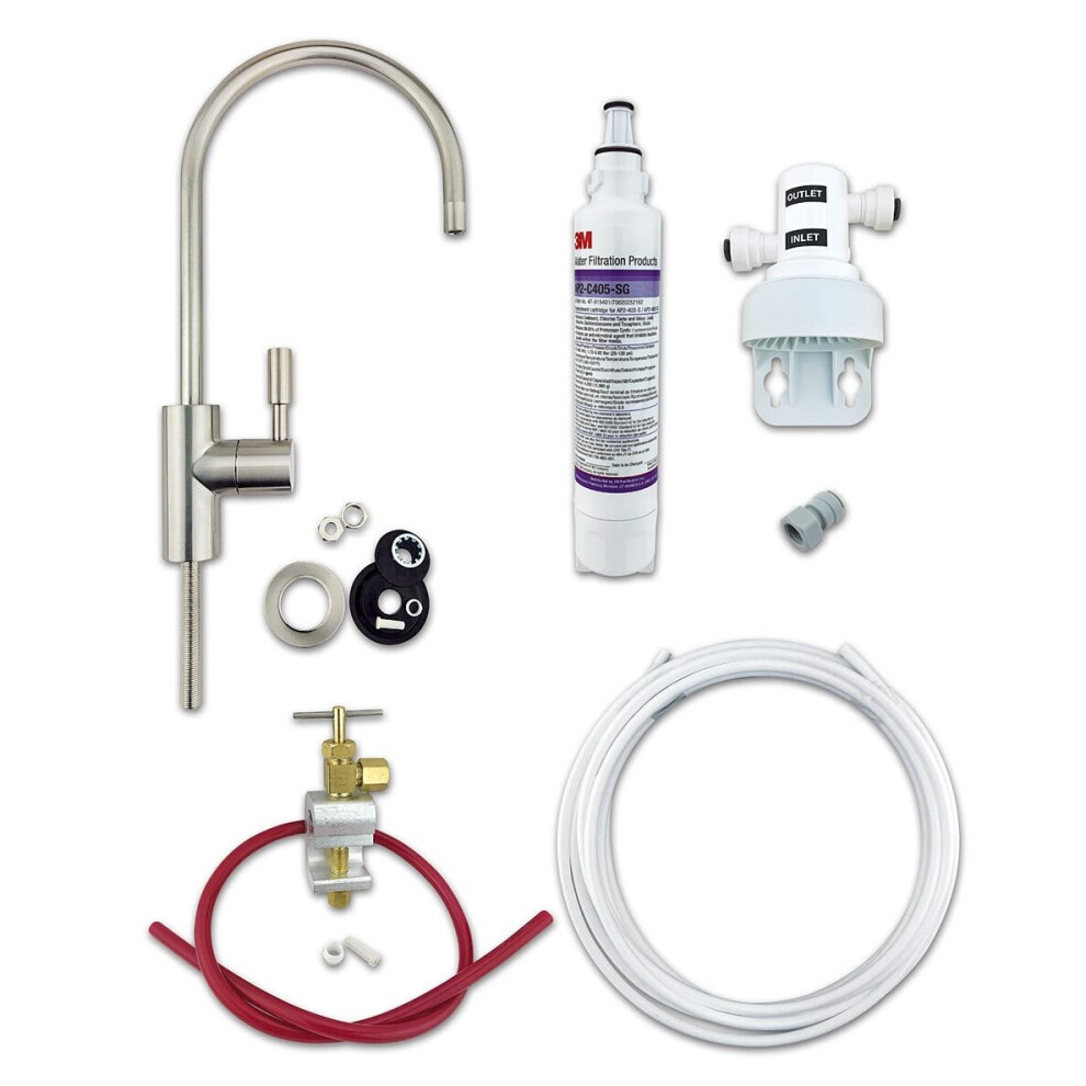 3M Under Sink Water Filter Kit With Ap2-C405-Sg Filter Full Diy System