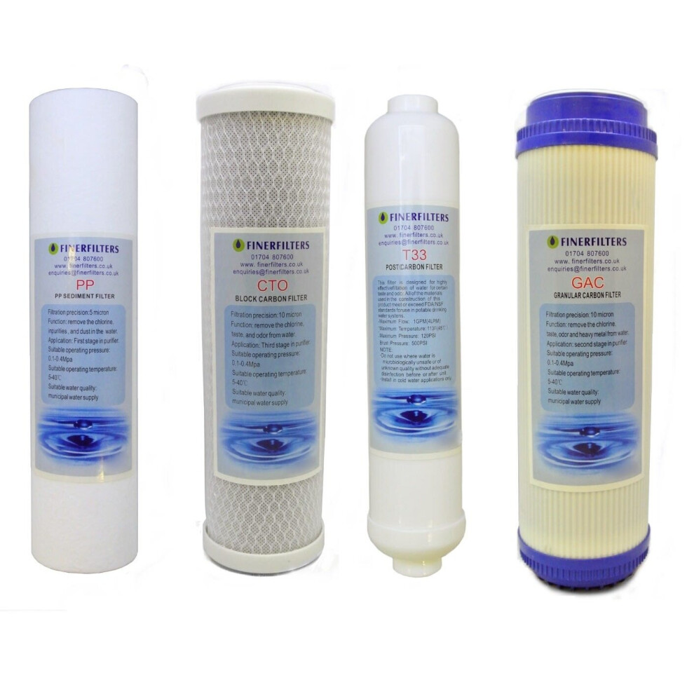 Finerfilters 5 Stage Domestic Reverse Osmosis Replacement Filter Pack