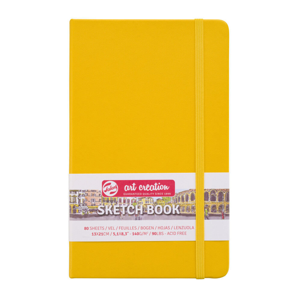 Talens Art Creation Sketchbook Golden Yellow 13 X 21 cm, 140 g, 80 Pages