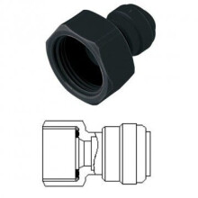Female BSP Tap to Pushfit Adapter  3/4" BSP x 10mm PF  DMFit AFAB1009FM-1