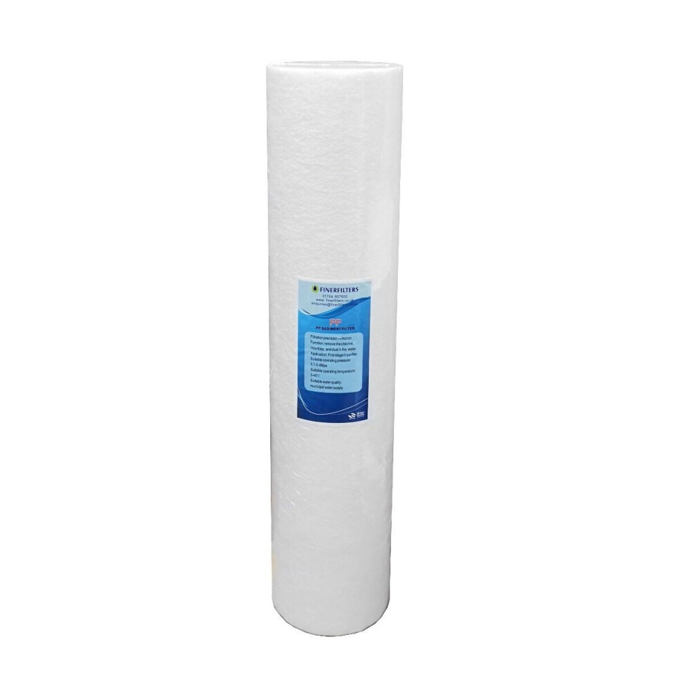 Jumbo Sediment Water Filter  20" x 4.5" - 20 Micron  Spun Polypropylene