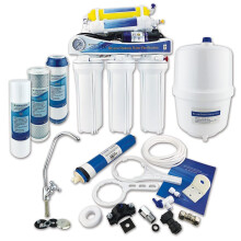 Finerfilters 6 Stage Domestic Reverse Osmosis Under Sink System with Diaphragm Booster Pump