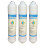 Aqua Quality Undersink Replacement Water Filters (3 Pack) 1