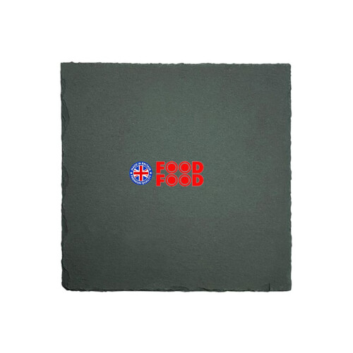 Food Food Kitchen Square Slate Plate Grey 30x30 cm