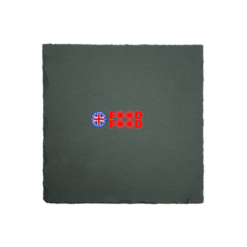Food Food Kitchen Square Slate Plate Grey 25x25 cm