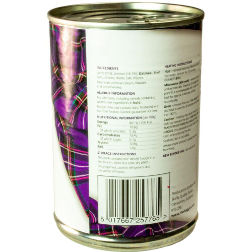 Scottish Traditional Royal Haggis With Venison Tin 2