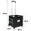 Folding Boot Cart Shopping Trolley Fold Up Storage Box Crate Foldable 8