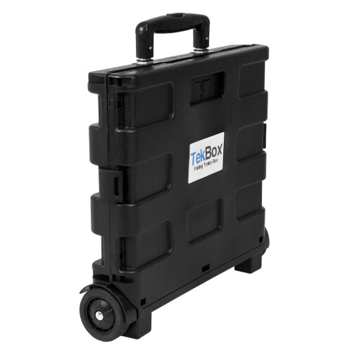 Folding Boot Cart Shopping Trolley Fold Up Storage Box Crate Foldable 1