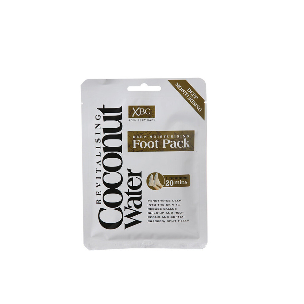 Xpel 2 X Treatment Deep Moisturising Revitalising Coconut Water Foot Pack