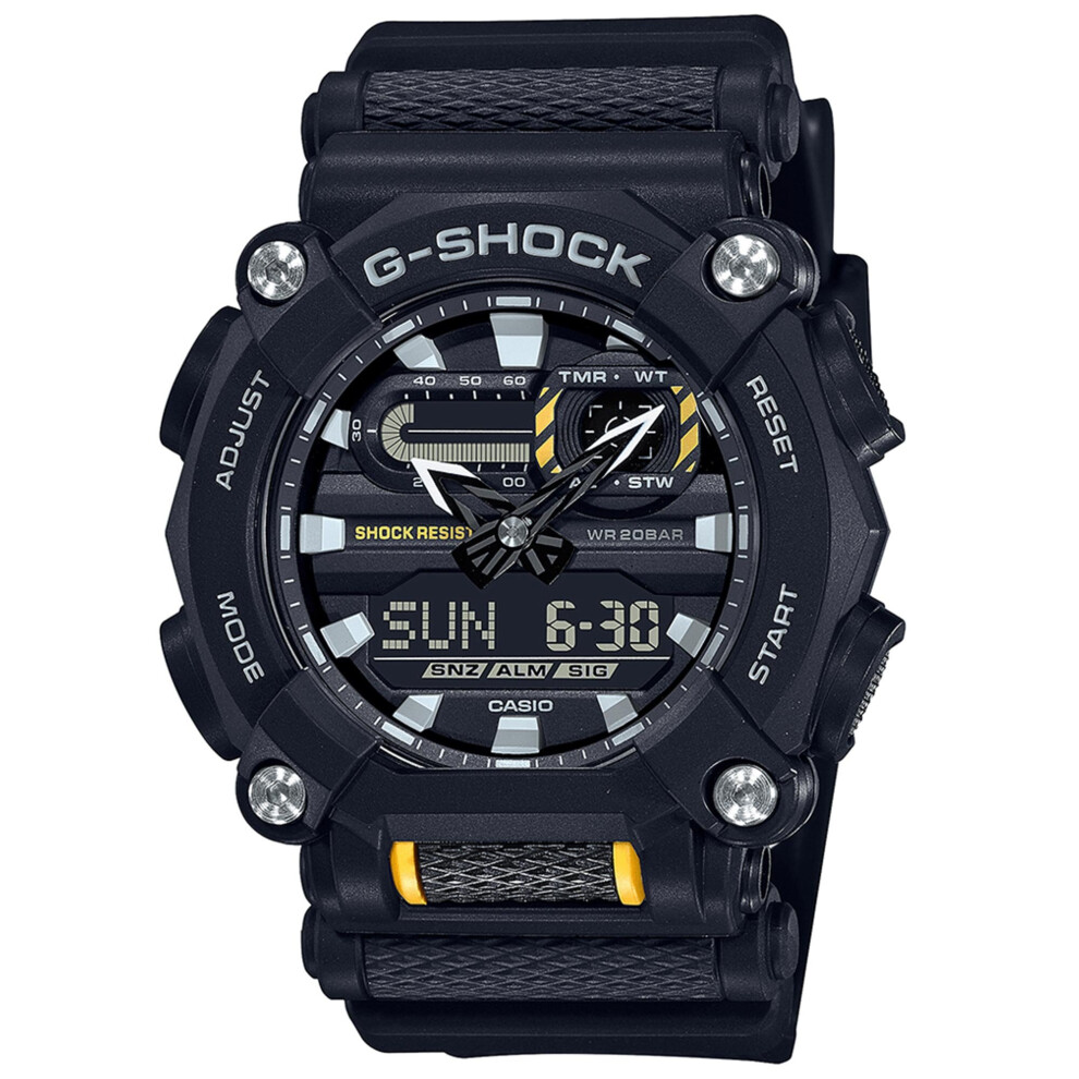 Casio G-Shock Quartz Black Dial Resin Strap Men's Watch GA-900-1AER
