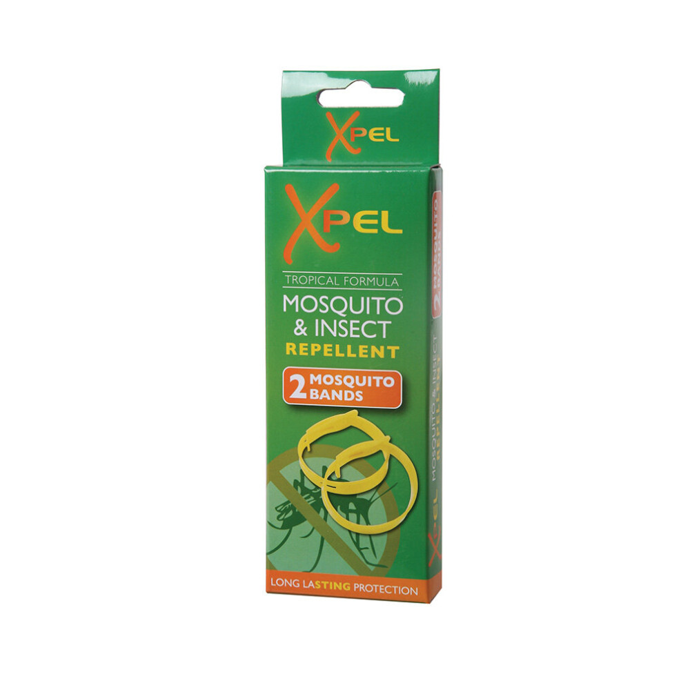 Xpel Mosquito & Insect Repellent Wrist Bands (2) - Adults - Tropical Formula