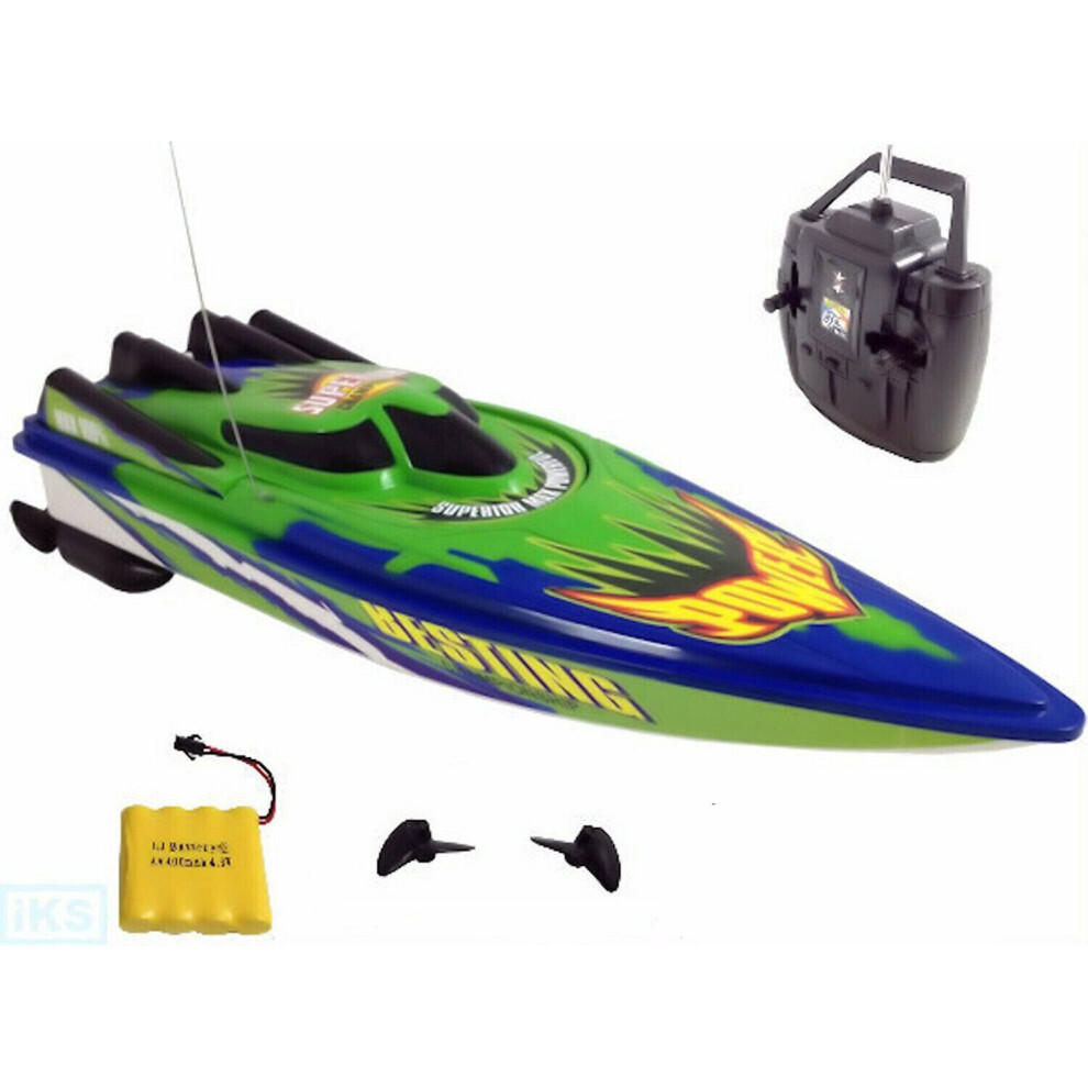 RECHARGEABLE RADIO REMOTE CONTROL TWIN ENGINE & MOTOR HIGH SPEED BOAT